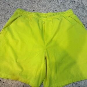 Lululemon Athletica Men's Vibrant Lime Athletic Shorts